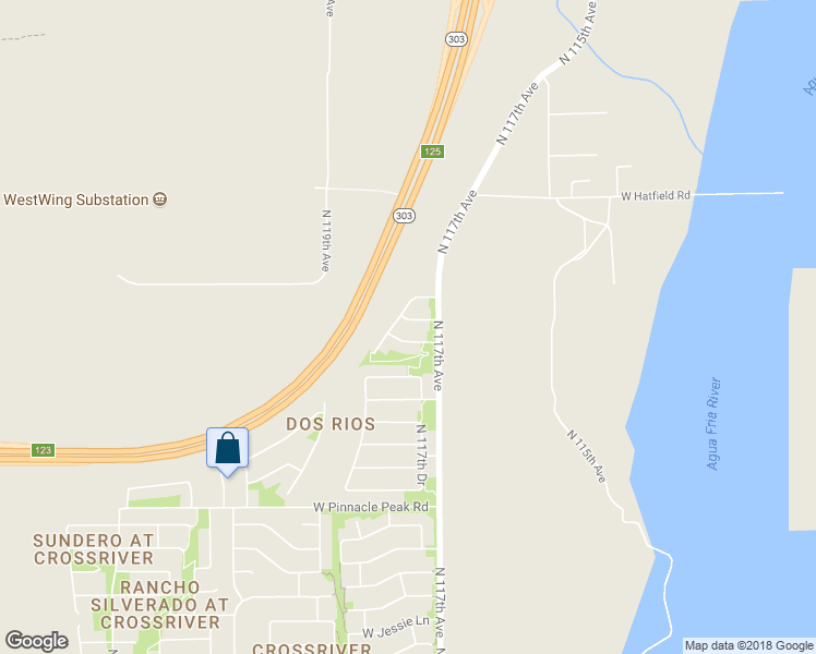 map of restaurants, bars, coffee shops, grocery stores, and more near 11743 West Tierra Grande in Sun City
