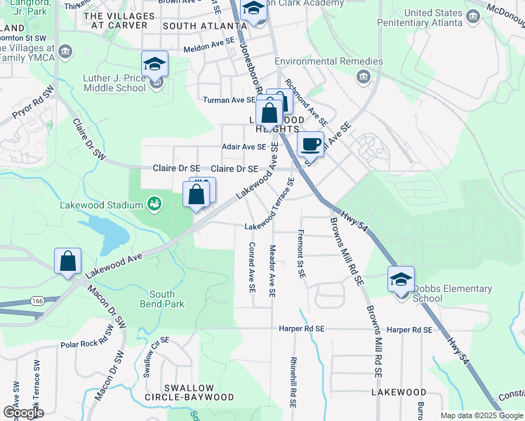 map of restaurants, bars, coffee shops, grocery stores, and more near 35 Stillman Street Southeast in Atlanta