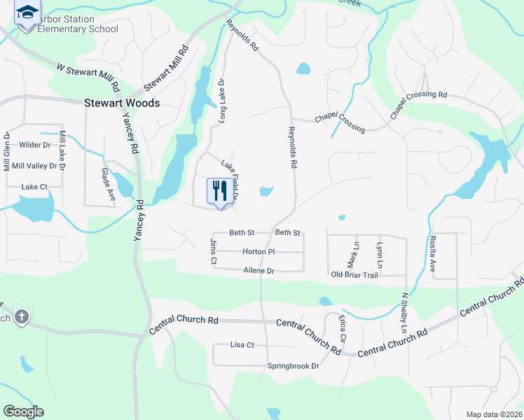 map of restaurants, bars, coffee shops, grocery stores, and more near 3779 Reynolds Road in Douglasville
