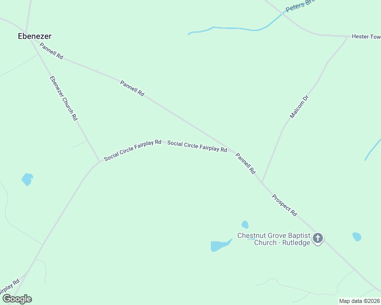 map of restaurants, bars, coffee shops, grocery stores, and more near 0 Social Circle Fairplay Road in Social Circle