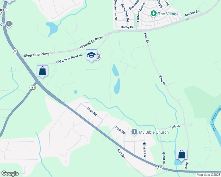 map of restaurants, bars, coffee shops, grocery stores, and more near 3750 Lindsy Brooke Court in Douglasville