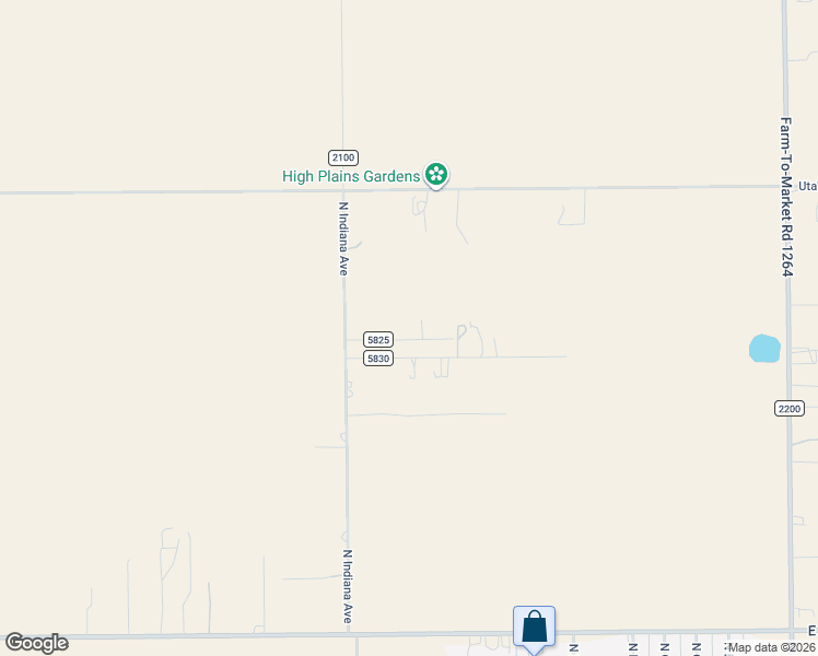 map of restaurants, bars, coffee shops, grocery stores, and more near 3216 County Road 5825 in Lubbock