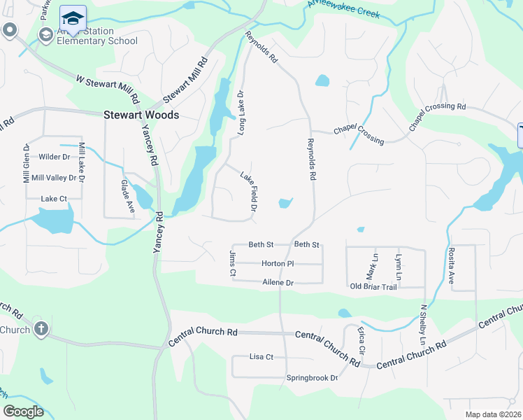 map of restaurants, bars, coffee shops, grocery stores, and more near 5060 Lake Field Drive in Douglasville