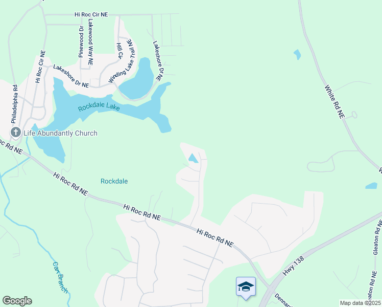 map of restaurants, bars, coffee shops, grocery stores, and more near 2257 Sumner Court Northeast in Conyers