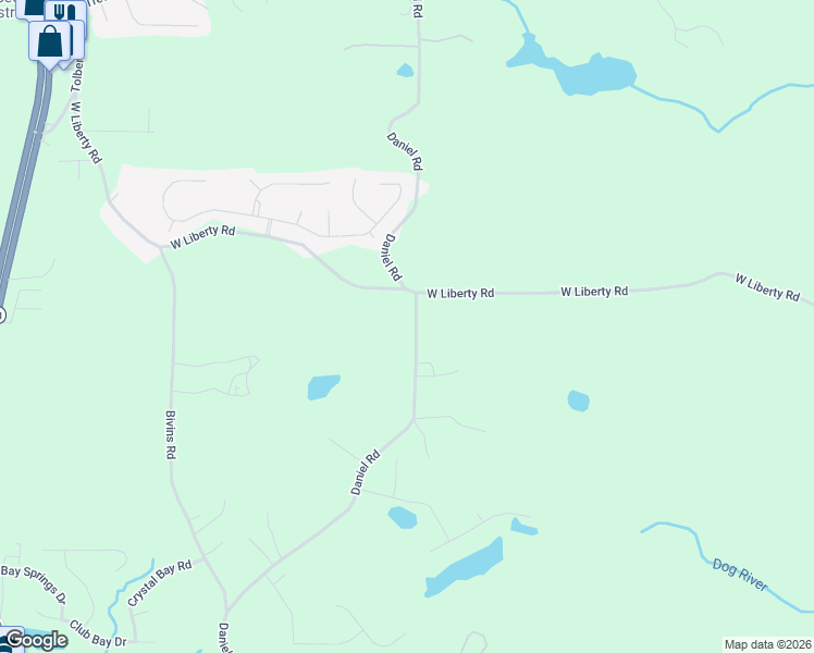 map of restaurants, bars, coffee shops, grocery stores, and more near 871 Daniel Road in Villa Rica