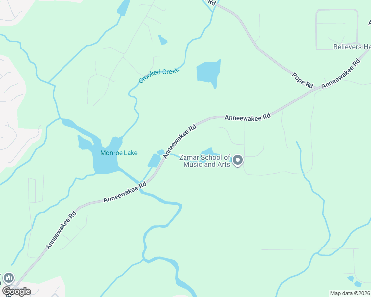 map of restaurants, bars, coffee shops, grocery stores, and more near 3760 Anneewakee Road in Douglasville