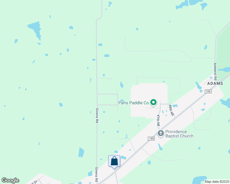 map of restaurants, bars, coffee shops, grocery stores, and more near 414 County Road 42320 in Paris