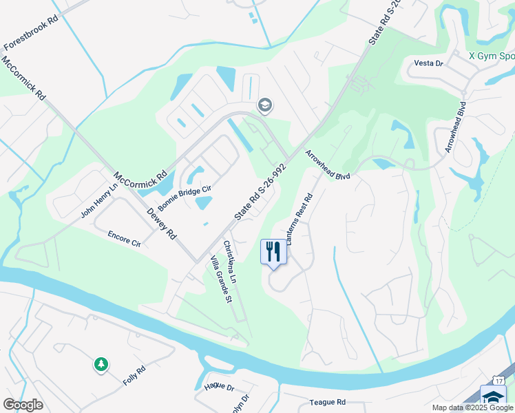 map of restaurants, bars, coffee shops, grocery stores, and more near 1110 Peace Pipe Place in Myrtle Beach