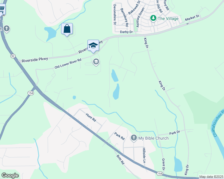 map of restaurants, bars, coffee shops, grocery stores, and more near 3750 Lindsy Brooke Court in Douglasville