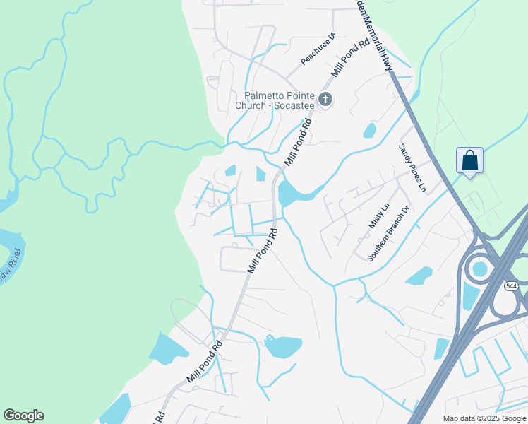 map of restaurants, bars, coffee shops, grocery stores, and more near 4864 Mill Pond Road in Myrtle Beach