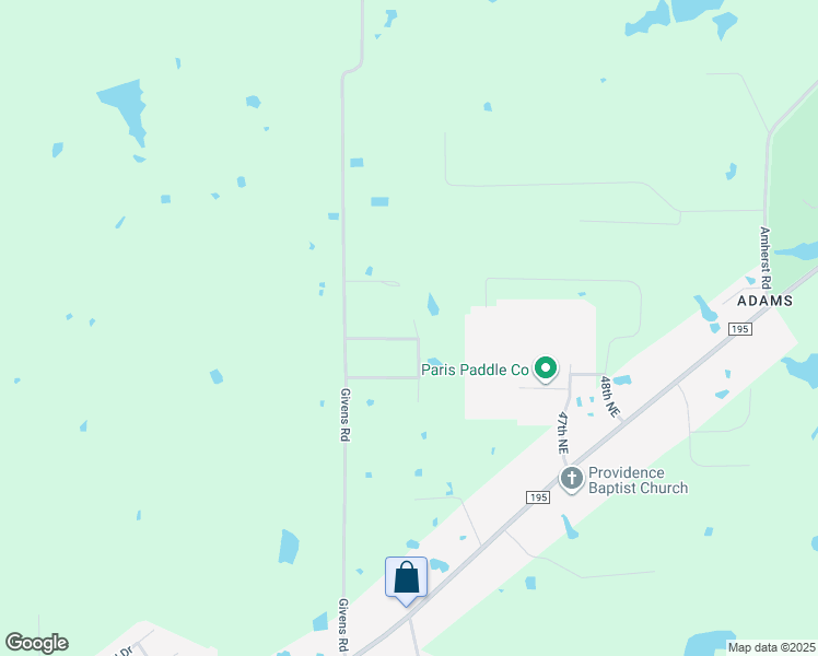 map of restaurants, bars, coffee shops, grocery stores, and more near 414 County Road 42320 in Paris