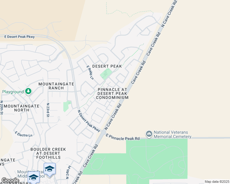 map of restaurants, bars, coffee shops, grocery stores, and more near 2725 East Mine Creek Road in Phoenix