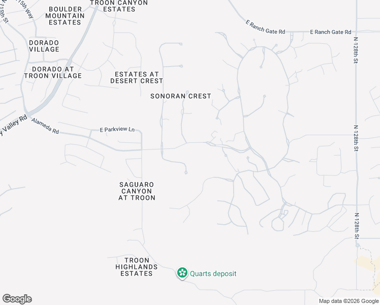 map of restaurants, bars, coffee shops, grocery stores, and more near 12172 East Sand Hills Road in Scottsdale