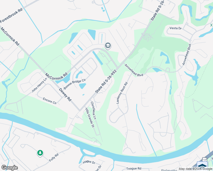 map of restaurants, bars, coffee shops, grocery stores, and more near 2160 Longwood Lakes Drive in Myrtle Beach