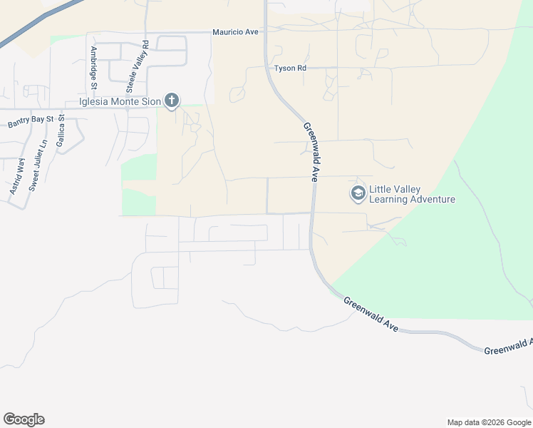 map of restaurants, bars, coffee shops, grocery stores, and more near Little Valley Road in Perris