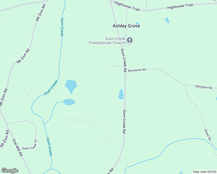 map of restaurants, bars, coffee shops, grocery stores, and more near 2467 Gum Creek Road in Oxford