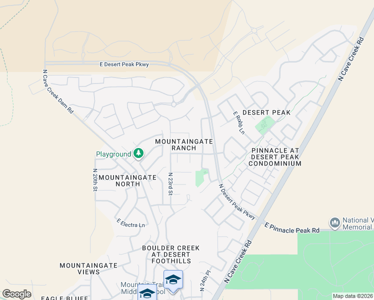 map of restaurants, bars, coffee shops, grocery stores, and more near 2326 East Mine Creek Road in Phoenix