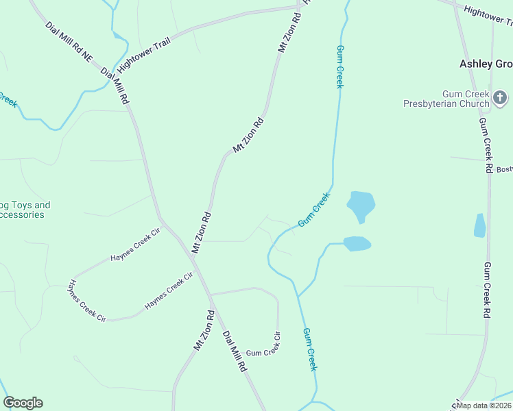 map of restaurants, bars, coffee shops, grocery stores, and more near 2358 Mount Zion Road in Oxford