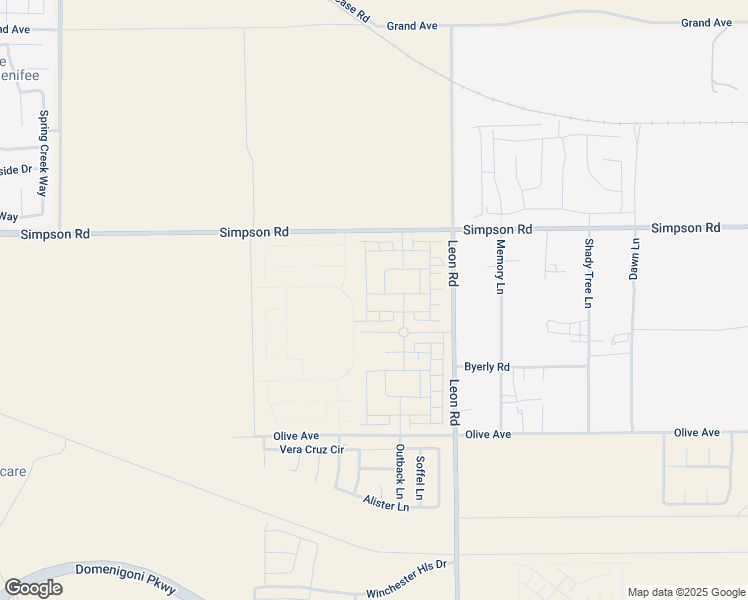 map of restaurants, bars, coffee shops, grocery stores, and more near 30499 Operetta Street in Menifee