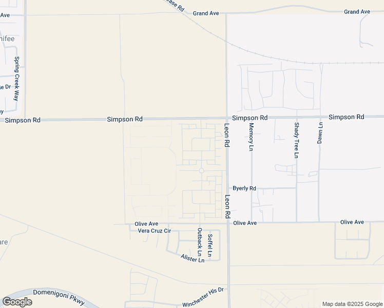 map of restaurants, bars, coffee shops, grocery stores, and more near 30571 Operetta Street in Menifee