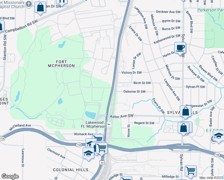 map of restaurants, bars, coffee shops, grocery stores, and more near in 