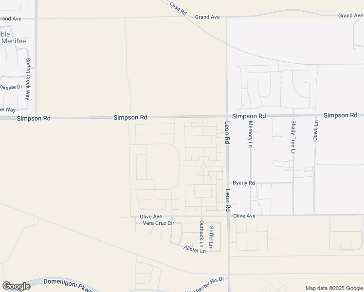 map of restaurants, bars, coffee shops, grocery stores, and more near 28551 Matador Road in Winchester