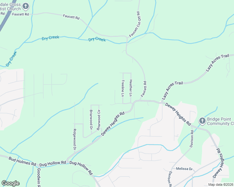 map of restaurants, bars, coffee shops, grocery stores, and more near 6821 Ridgeline Way in Pinson