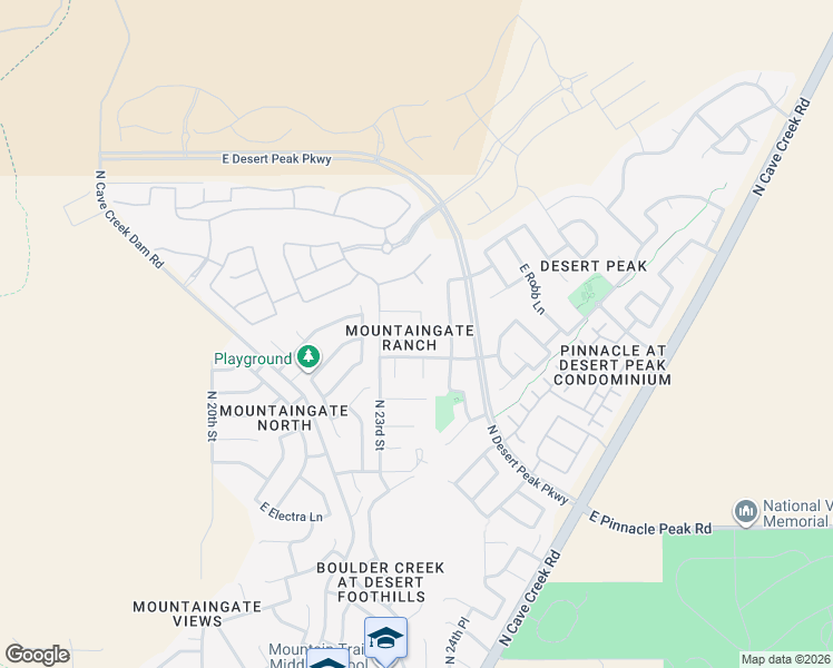 map of restaurants, bars, coffee shops, grocery stores, and more near 2326 East Mine Creek Road in Phoenix