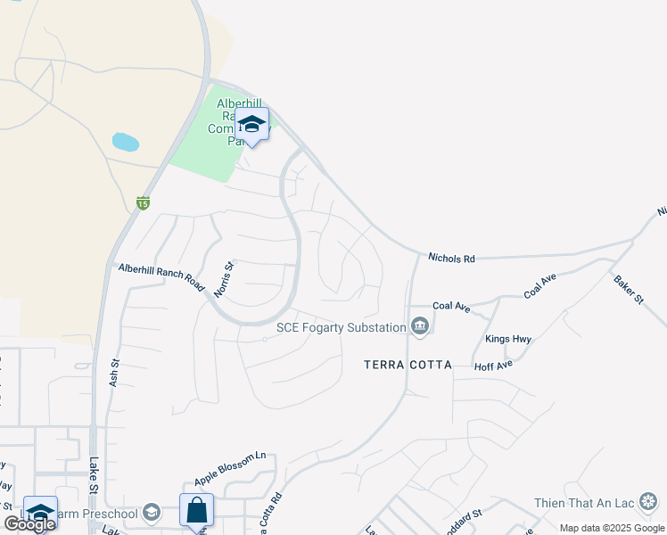 map of restaurants, bars, coffee shops, grocery stores, and more near 4139 Pioneer Lane in Lake Elsinore