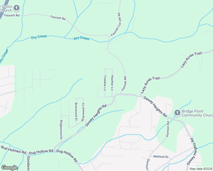 map of restaurants, bars, coffee shops, grocery stores, and more near 6941 Treeline Lane in Pinson