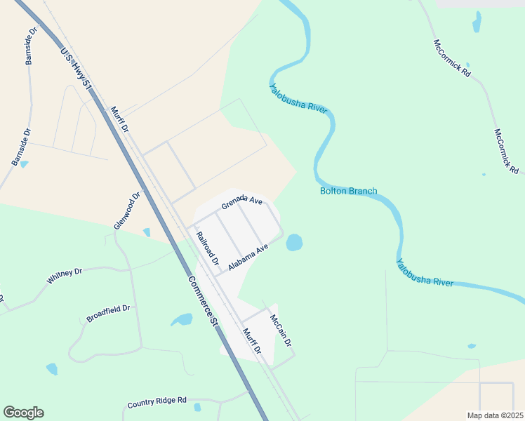 map of restaurants, bars, coffee shops, grocery stores, and more near 300-322 Louisiana Avenue in Grenada