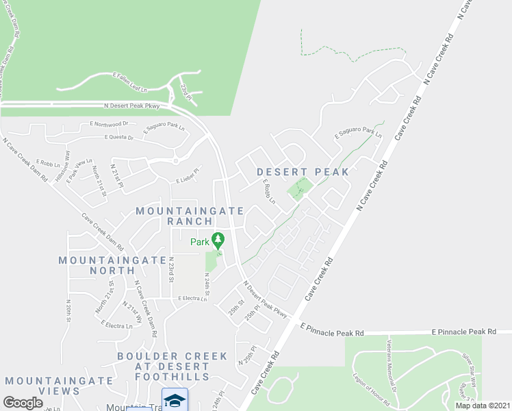 map of restaurants, bars, coffee shops, grocery stores, and more near 2326 East Mine Creek Road in Phoenix