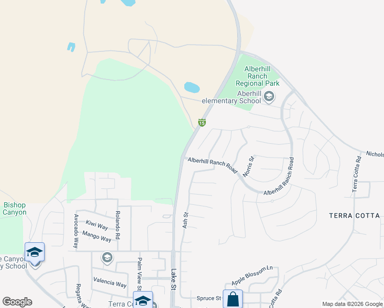 map of restaurants, bars, coffee shops, grocery stores, and more near 4101 Poplar Circle in Lake Elsinore