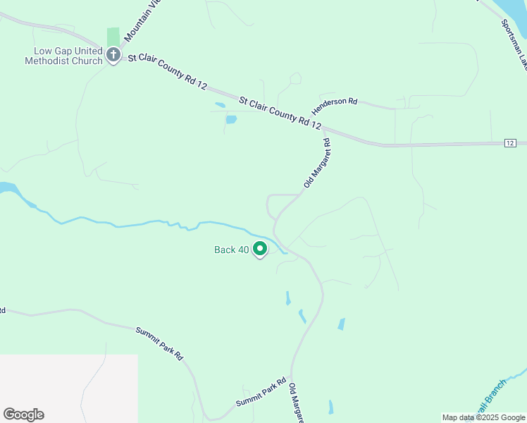 map of restaurants, bars, coffee shops, grocery stores, and more near 225 Maple Crest in Odenville