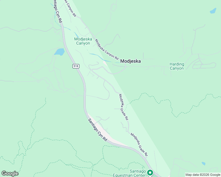 map of restaurants, bars, coffee shops, grocery stores, and more near 28102 Modjeska Grade Road in Silverado