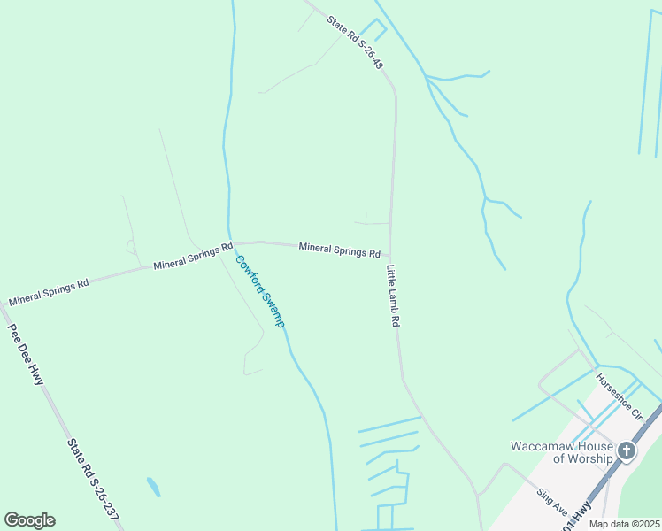 map of restaurants, bars, coffee shops, grocery stores, and more near 1723 Mineral Springs Road in Conway