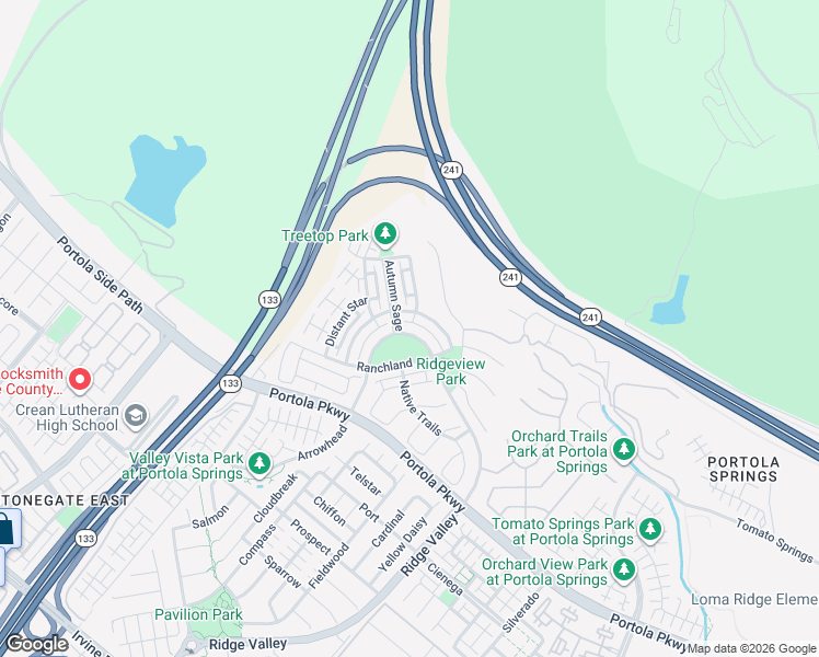map of restaurants, bars, coffee shops, grocery stores, and more near 95 Arrowhead in Irvine