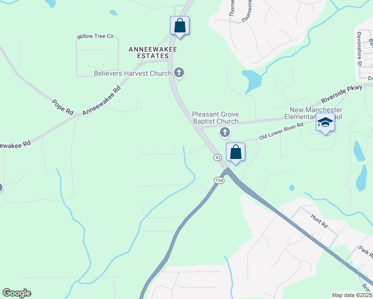 map of restaurants, bars, coffee shops, grocery stores, and more near 3651 Phyllis Court in Douglasville
