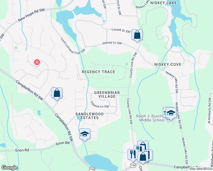 map of restaurants, bars, coffee shops, grocery stores, and more near 475 Carriage Gate Southwest in Atlanta