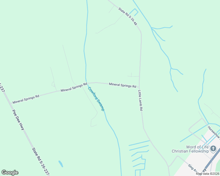 map of restaurants, bars, coffee shops, grocery stores, and more near 1727 Mineral Springs Rd in Conway
