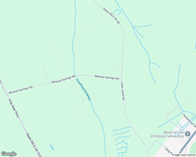 map of restaurants, bars, coffee shops, grocery stores, and more near 1727 Mineral Springs Road in Conway