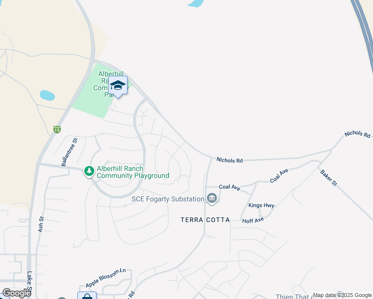 map of restaurants, bars, coffee shops, grocery stores, and more near 4248 Ladrillo Street in Lake Elsinore