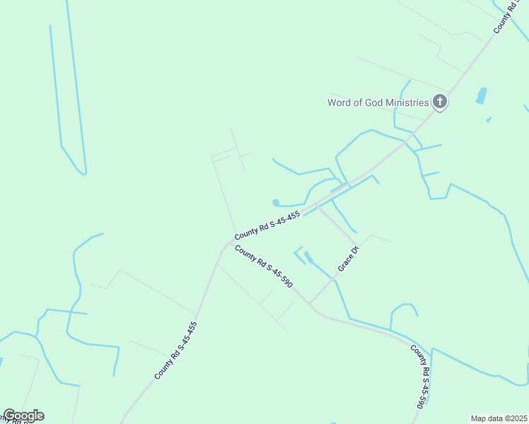 map of restaurants, bars, coffee shops, grocery stores, and more near 1009 County Road S-45-455 in Kingstree