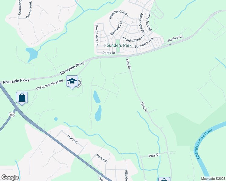 map of restaurants, bars, coffee shops, grocery stores, and more near 3592 Providence Place in Douglasville