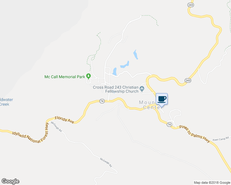 map of restaurants, bars, coffee shops, grocery stores, and more near 28600 McCall Park Road in Mountain Center