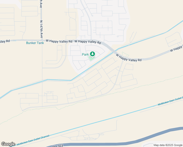 map of restaurants, bars, coffee shops, grocery stores, and more near 14264 West Calle Lejos in Surprise