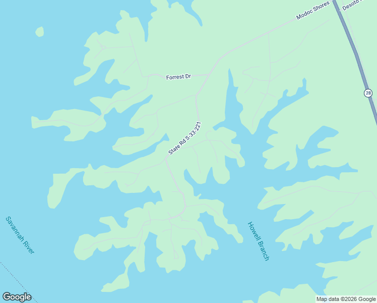 map of restaurants, bars, coffee shops, grocery stores, and more near 74 Hood Drive in Modoc