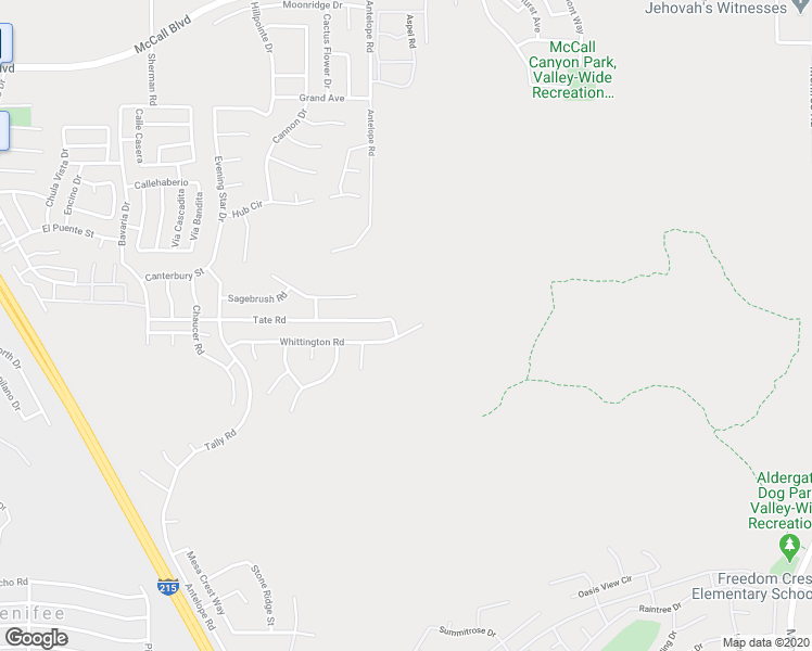 map of restaurants, bars, coffee shops, grocery stores, and more near 28044 Whittington Road in Menifee