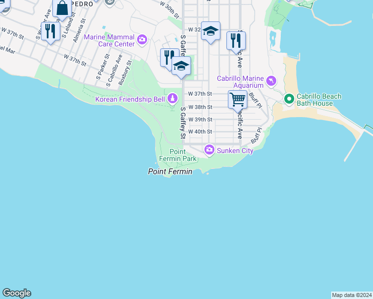 map of restaurants, bars, coffee shops, grocery stores, and more near 777 Shepard Street in Los Angeles