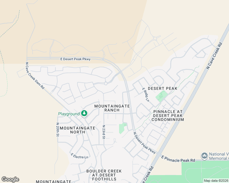 map of restaurants, bars, coffee shops, grocery stores, and more near 24221 North 23rd Way in Phoenix